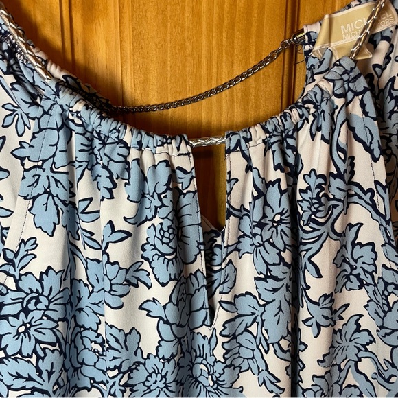 Michael Kors Floral Chain and Rope detail Halter top - Picture 3 of 6